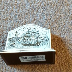 Clipper Ship Business card Holder New.  SALE